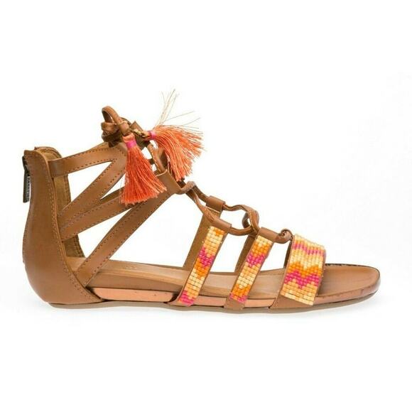 Kenneth Cole REACTION Lost Look 2 Gladiator Sandal Tan Size 6.5 M US - Picture 2 of 8